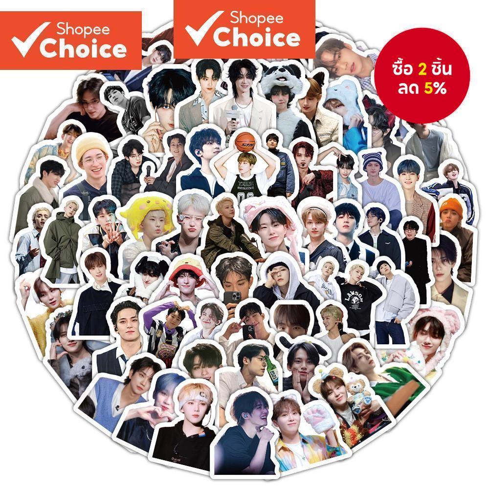 Seventeen Boy Band Stickers 100 ชิ้นสติ๊กเกอร์กันน้ําสไตล์เกาหลีสําหรับหมวกกันน็อค, ไดอารี่, กล่องดินสอ
