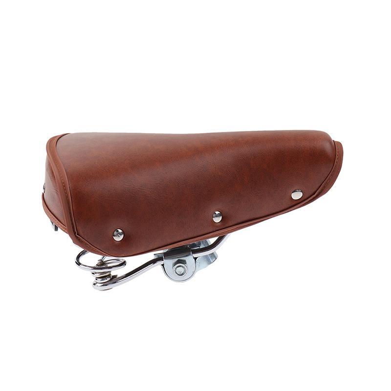 Newwellknownepic Vintage Retro Bike Cycle Leather Seat Springfortable Seat TH