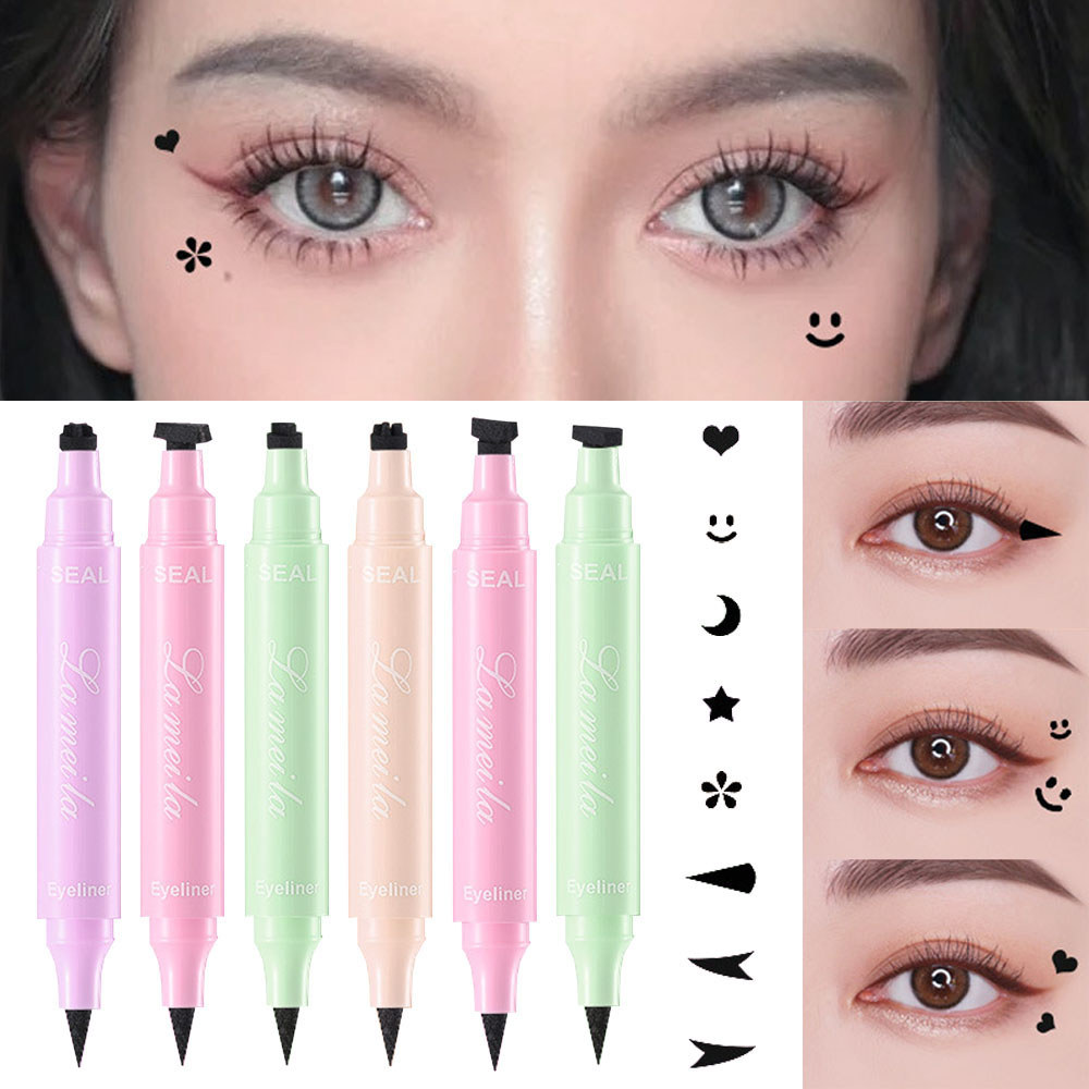 Moon Star Design Eye Liner Stamp Double-headed Beauty อายไลเนอร์กันน้ํา