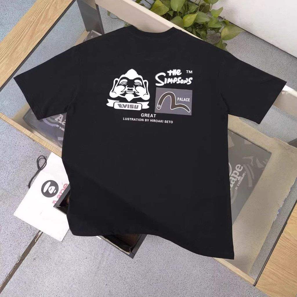 EVC Dharma Seagull ลายพิมพ์คู่ คอรอบแขนสั้น