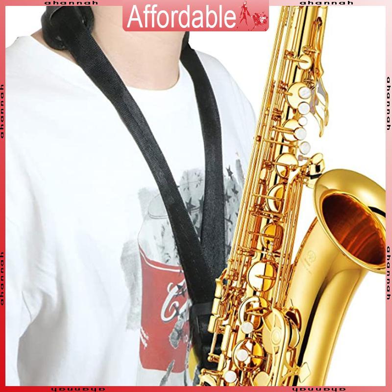 AH สายคล้องคอแซ็กโซโฟนพร้อมเบาะเหมาะสําหรับ Alto Tenor Soprano Oboe Sax