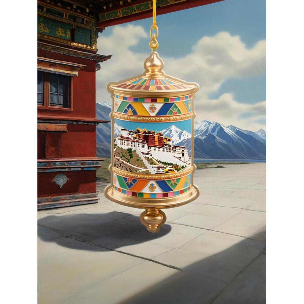 Lhasa Friends Creative Tourist Attractions ของขวัญวันเกิดสร้างตู้เย็นส่งอุปกรณ์ต่อพ่วง Palace Budala