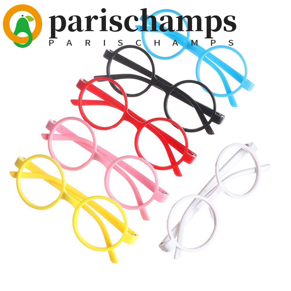 PARISCHAMPS กรอบแว่นตาทรงกลมสีลูกกวาดสำหรับเด็กผู้หญิง สไตล์แฟชั่นน่ารัก
