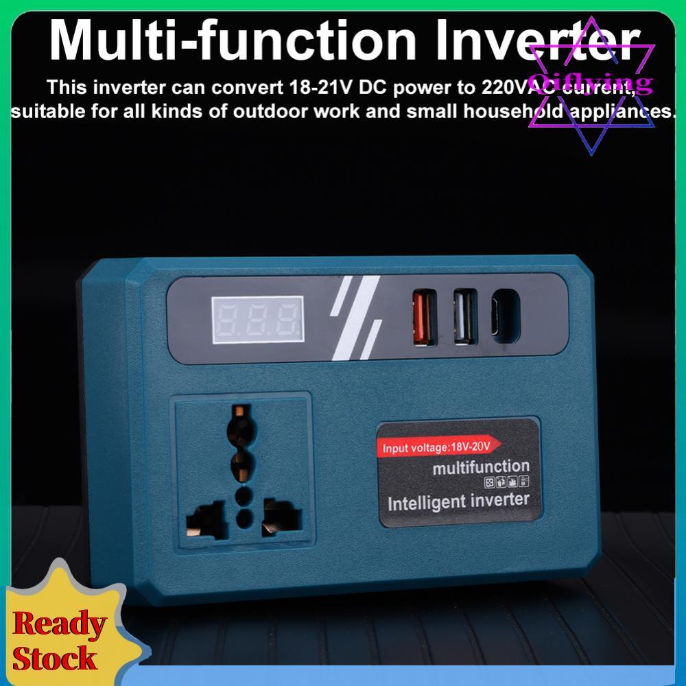 120W Outdoor Operation Inverter DC 18-20V To AC 220V สําหรับแบตเตอรี่ Makita