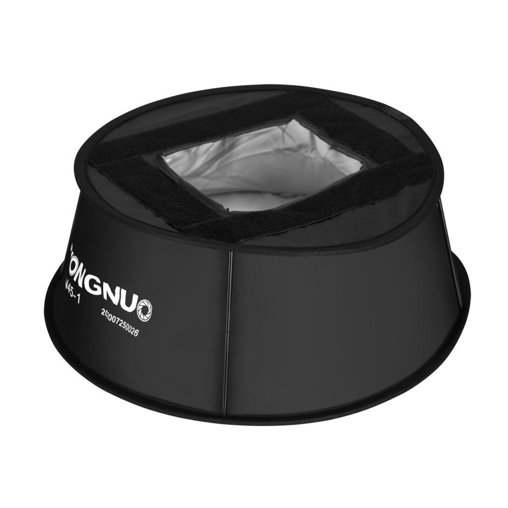 Concon YONGNUO YN45-1 45 ซม./18in Round Softbox Diffuser พับพร้อมกระเป๋าถือสําหรับ YN300/YN300 II/ Y