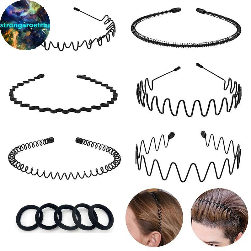 .Simple Metal Spring Hairband สำหรับผู้หญิงและผู้ชาย สวมใส่ง่าย ใช้ได้ในกิจกรรมกลางแจ้ง