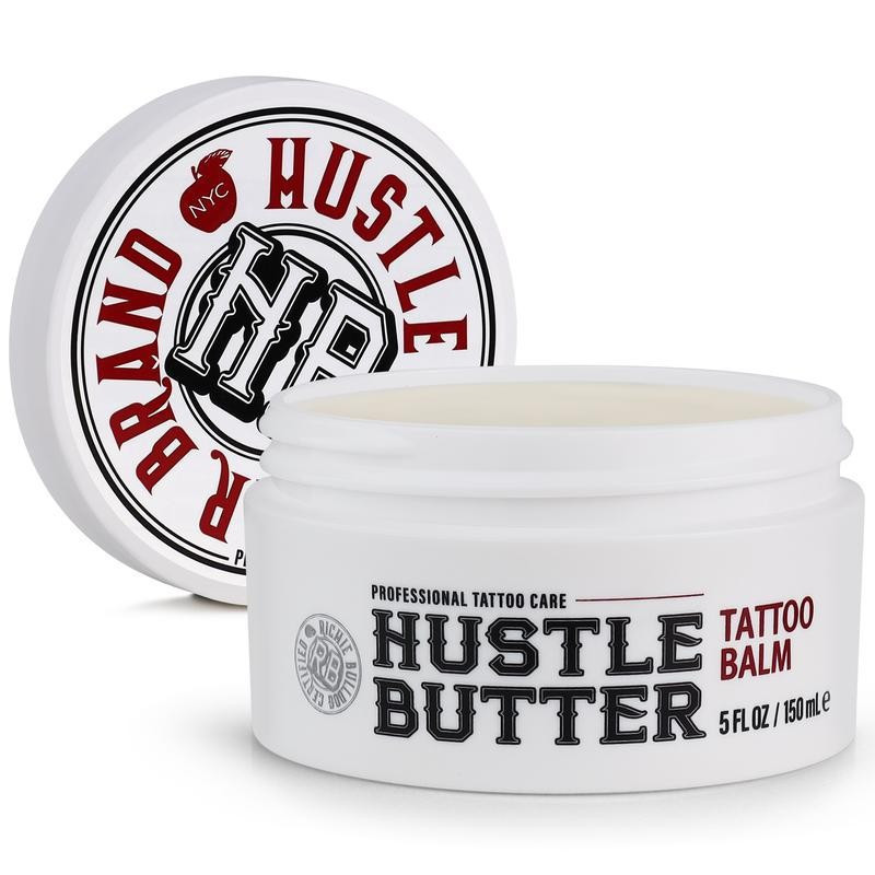 Hustle Butter 5oz Tattoo Balm เหมาะสําหรับรอยสักใหม่และเก่า-ปลอดภัยเมื่อ Treatment-Moisturizing และ 