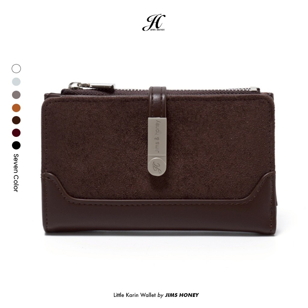 JIMS HONEY - กระเป๋าสตางค์ผู้หญิงแบบพับได้ - Little Karin Wallet realpic official store