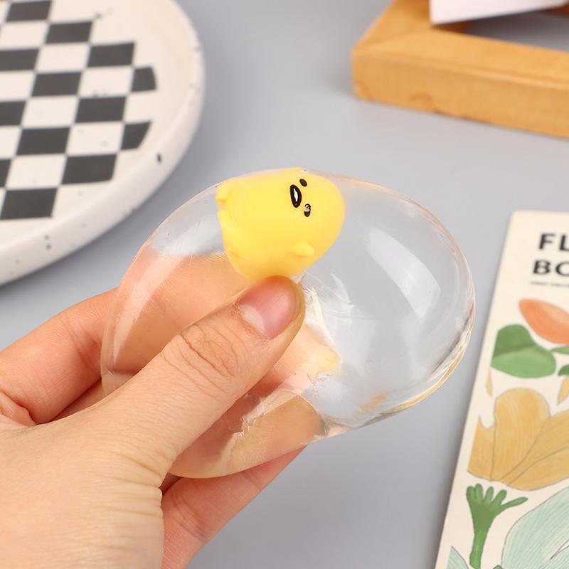 Blossom Bazaar น่ารักไข่ใสความเครียดบรรเทา Ball ของเล่นโปร่งใสยืดยืดหยุ่น Ball Antistress ของเล่นสํา