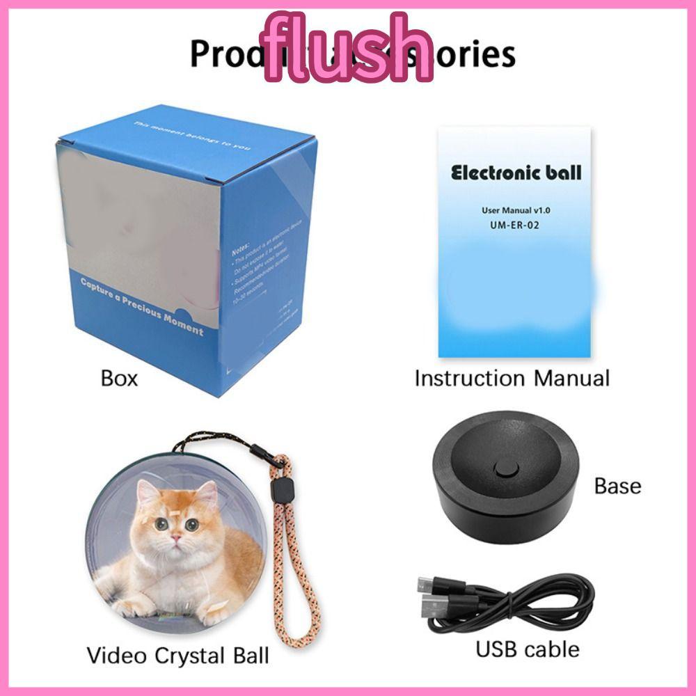 FLUSH Video Display Ball, Pixel Display DIY Crystal Ball, Electronic Screen Effect Digital Video Dis