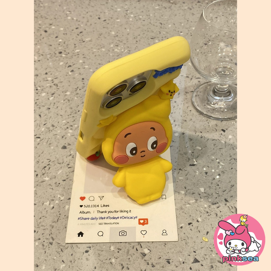 ตลกน่ารัก 3D Twinkle Twinkle Bracket เคสโทรศัพท์สําหรับ iPhone 17 16 15 14 13 12 11 Pro Max X Xs Max