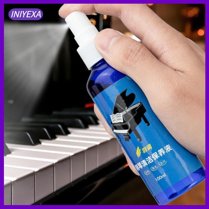 [Iniyexa] สเปรย์ทําความสะอาดเปียโน Universal Dust Remover Quick Shine Kit สําหรับดูแลเปียโนและเครื่อ