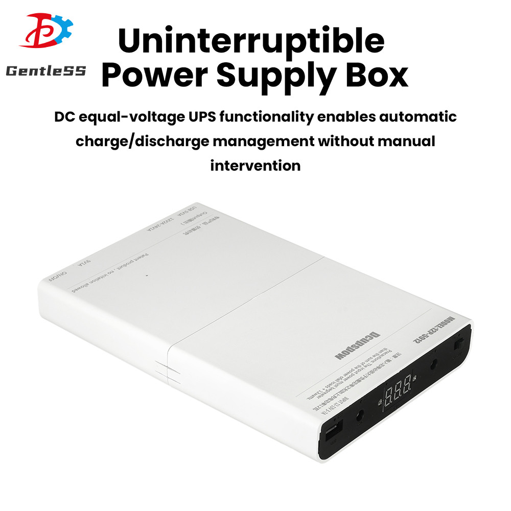 DC UPS 12-Cell 18650 Solderless Power Box DIY ชุดปรับแรงดันไฟฟ้า Optical Modem Router UPS Power Box 