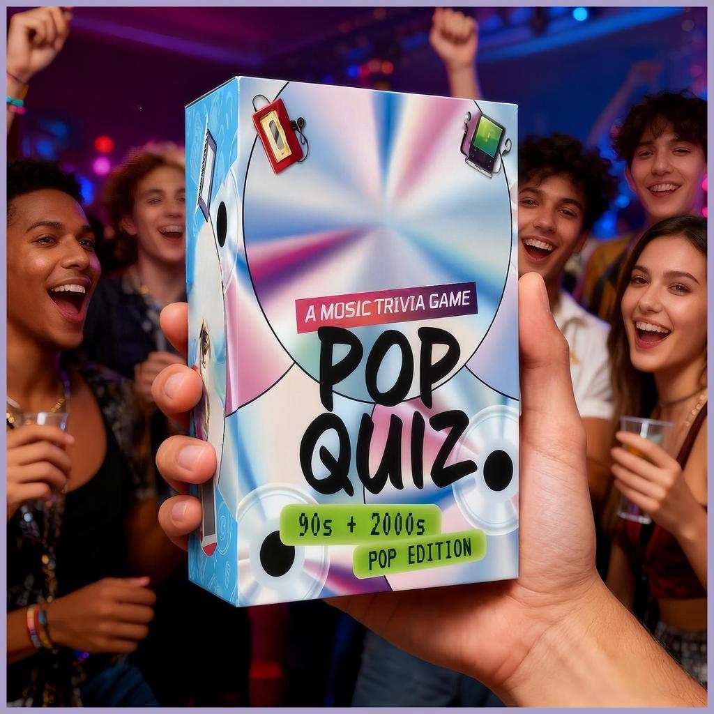 สําหรับแก้ไขเนื้อเพลง 90s และ 2000s เกมการ์ด trivia เกมเพลงสําหรับผู้ใหญ่ 90s 2000s Interactive ของเ