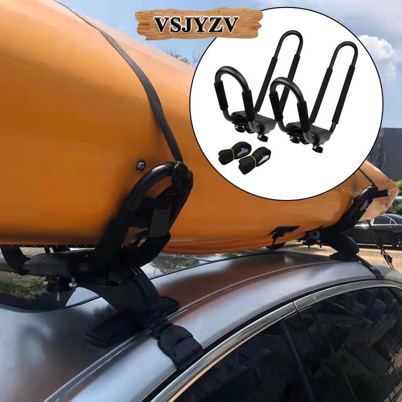 Kayak Roof Rack J-Bar สำหรับ SUV และรถบรรทุก พร้อม Canoe และกระดานโต้คลื่น สินค้าแพ็ก 2 ชิ้น