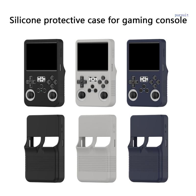 SUIT* Protector ฝาครอบซิลิโคนผิวสําหรับ R36S Gamepad กันฝุ่นกันน้ําป้องกันกรณีเกมคอนโซล