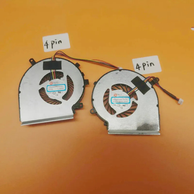 ใหม่ CPU GPU COOLING พัดลมสําหรับ MSI GE62VR GP62MVR GL62M พัดลม COOLER PAAD06015SL N285 N366 N371