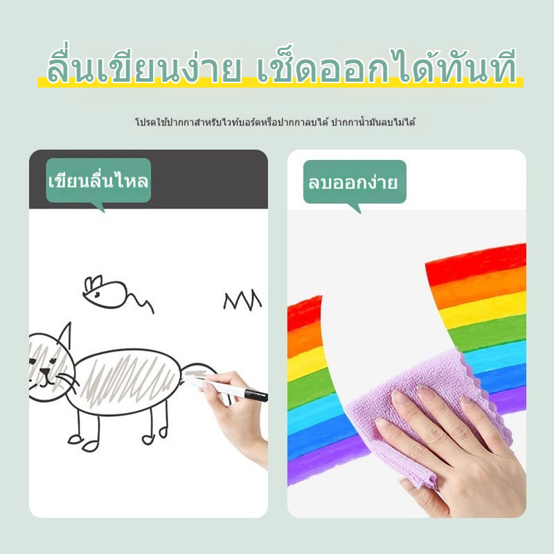 สติ๊กเกอร์ไวท์บอร์ด แบบติดผนัง ยึดเกาะแน่น กันน้ำ รูปที่ 5