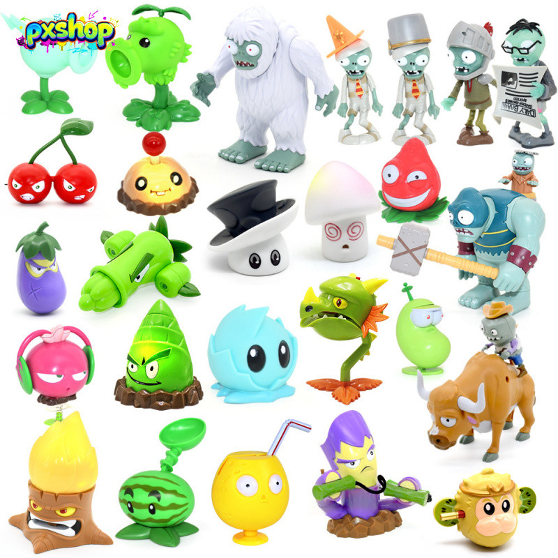 ฟิกเกอร์ Plants vs Zombies มีไฟ LED และเสียง - ของเล่นยิง duel สะสมได้ พร้อมเอฟเฟกต์เสียง