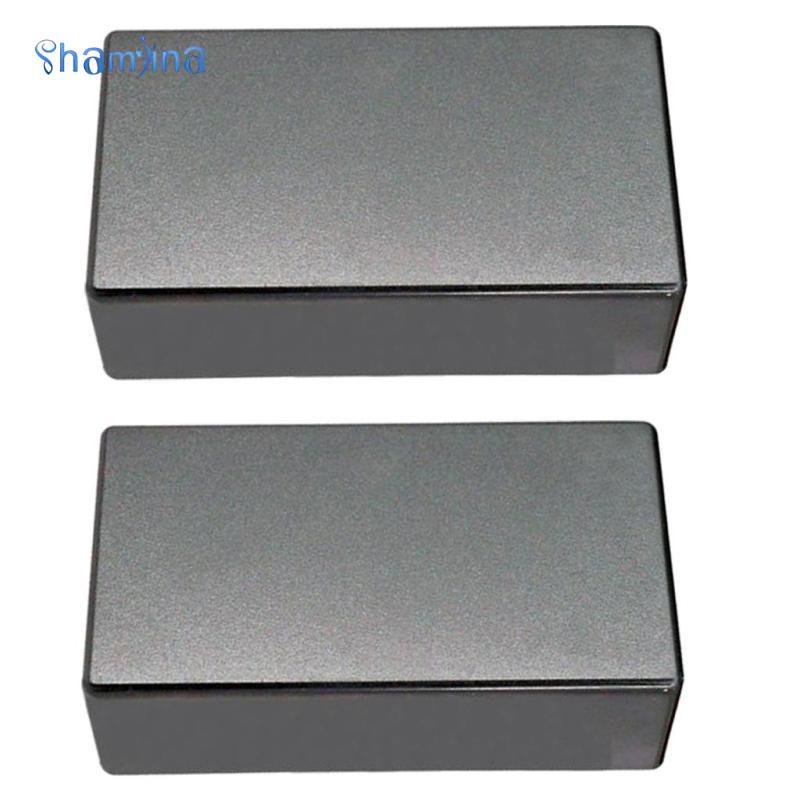 [แชมจินอา] 2ชิ้นสีดําน้ําหนักเบาปิดผนึกปิดกีตาร์รถกระบะสําหรับกีตาร์ไฟฟ้าเปลี่ยนปก69.5x38.2x21มิลลิเ