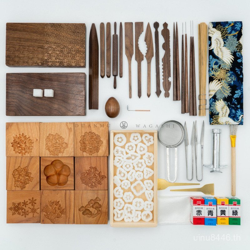 Wagashi เครื่องมือ Tangguo Wagashi ตัด Die ชาผลไม้ Die กรรไกรฝึกตัดไม้ FQEN
