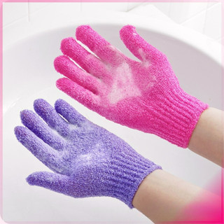 ถุงมืออาบน้ำ ถุงมือขัดผิวอาบน้ำ ขจัดเซลล์ผิวเก่า พร้อมส่ง Gl…