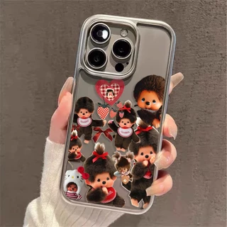 สําหรับ iphone 17 Pro Max 16 15 14 13 12 11 Pro Max 8 7 Plus X XR Xs Maxนุ่มหรูหราElectroplatedกรอบโปร่งใสเคสโทรศัพท์