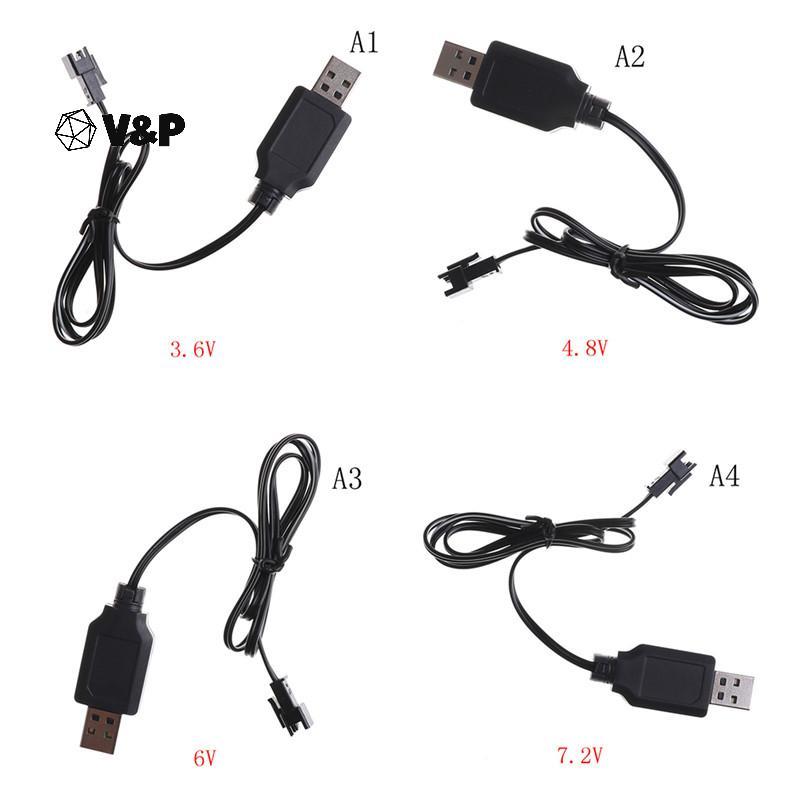 V&P DC 3.6V-7.2V RC แบตเตอรี่ Pa USB Charger Adapter สําหรับรถยนต์รีโมทคอนโทรล