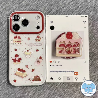 เคสไอโฟน13 17เคสIMDดวงตาเทวดาลายสตรอเบอร์รี่ขนม ม้า2026 สำหรับ IPhone 15 17 13 Air 16 12 11 14 Pro Max 15 14 16 Plus