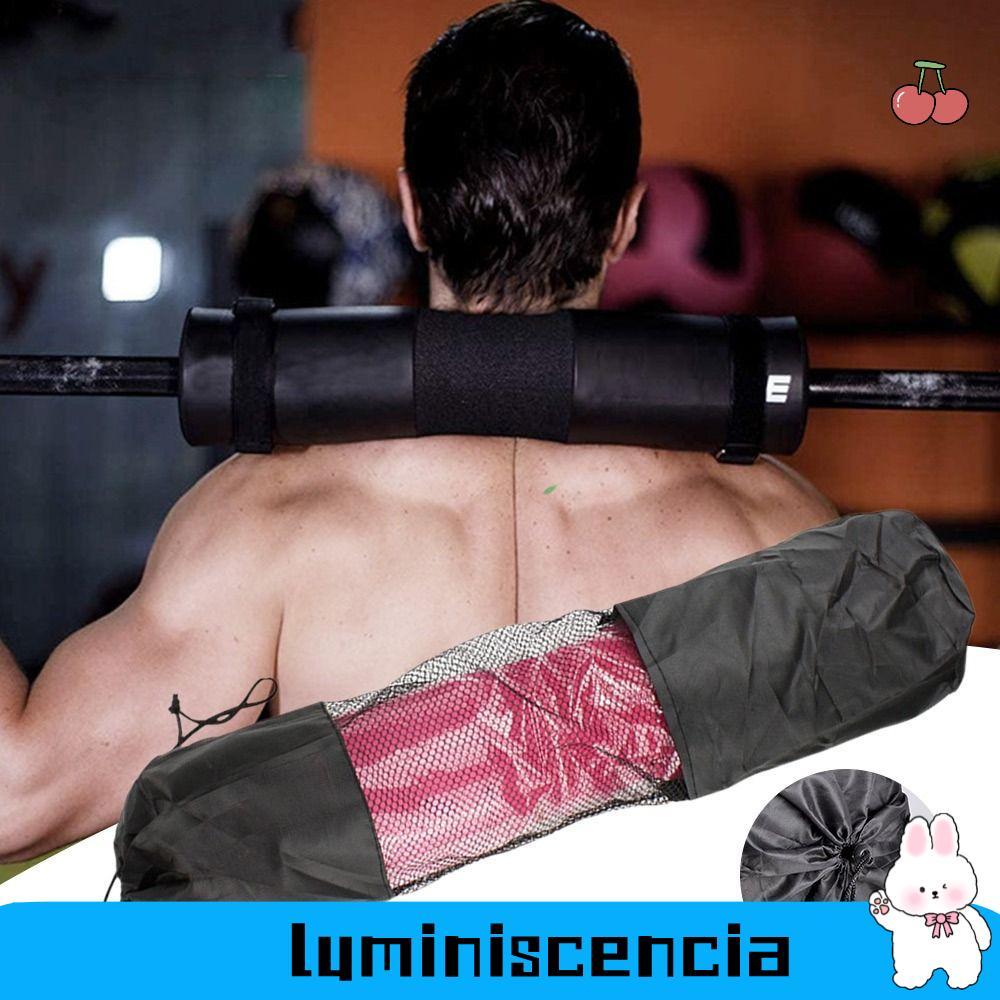 LUMINESCIA Barbell Pad Bag, Lunges Hip Thrusts Accessories กระเป๋าสะพาย, ถุงตาข่าย Weight Lifting Tr