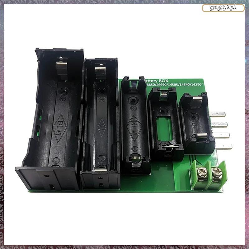 [LU R] เคสทดสอบแบตเตอรี่ 4 & 2 สาย Terminal 18650 26650 14505 14340 1425 แบตเตอรี่ผู้ถือทดสอบกล่องเก