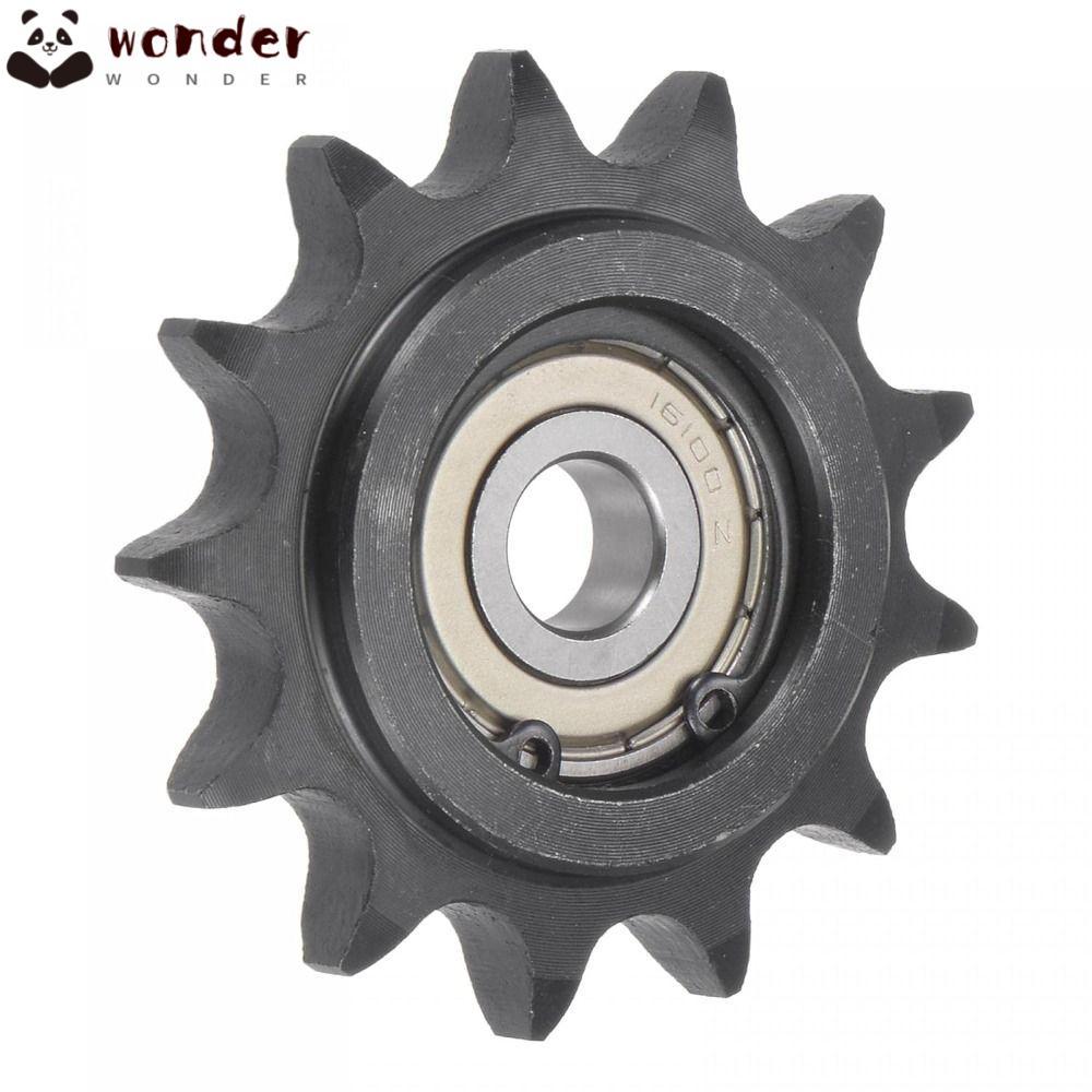 WONDER นูน Idler เกียร์, C45 เหล็กคาร์บอน 10 มม.Bore 1/2 "Pitch Chain Idler Sprocket, ทนทาน 13 ฟัน T
