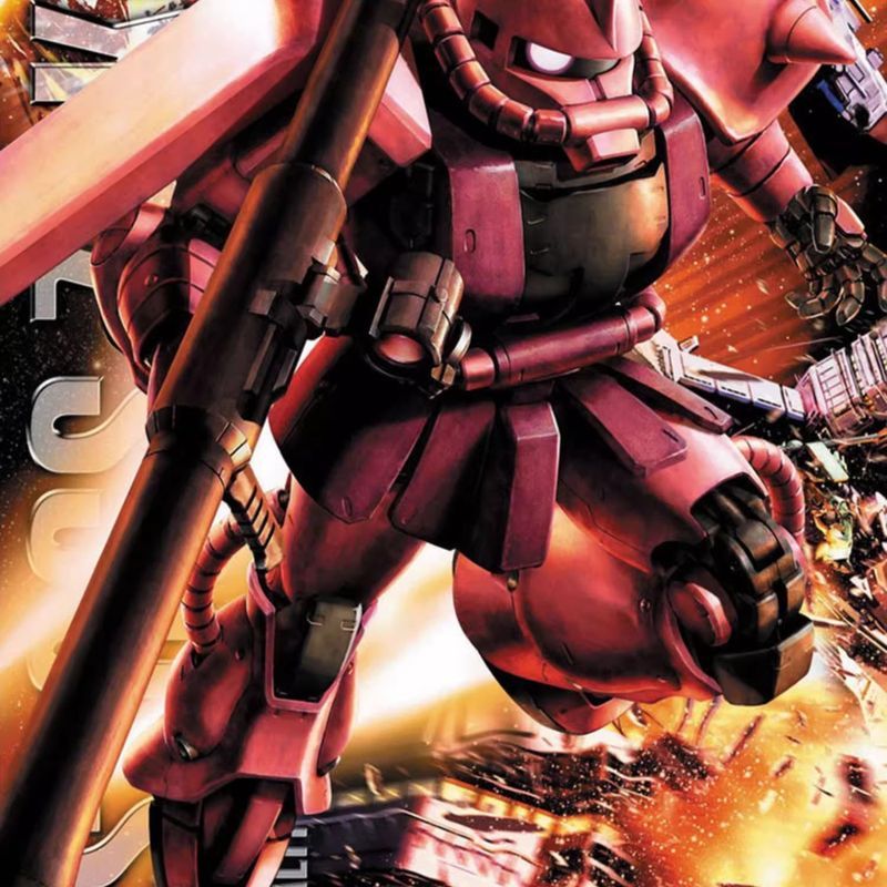 กันดั้ม Bandai 1/100 MG Char Red Zaku II2.0 MS06SZAKU Dare Assembly Model