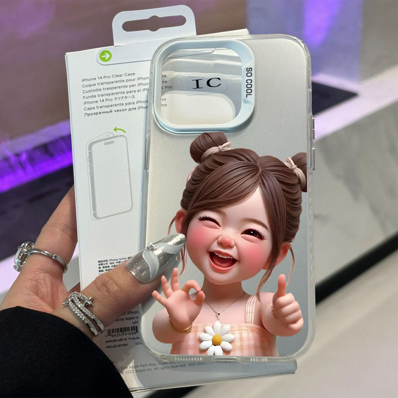 เคสไอโฟน 13 น่ารัก สำหรับ IPhone 17 air 13 11 15 16 14 12 Pro Max 15 14 16 6 Plus XR XS เคสลายการ์ตูน สีสันสดใส 039