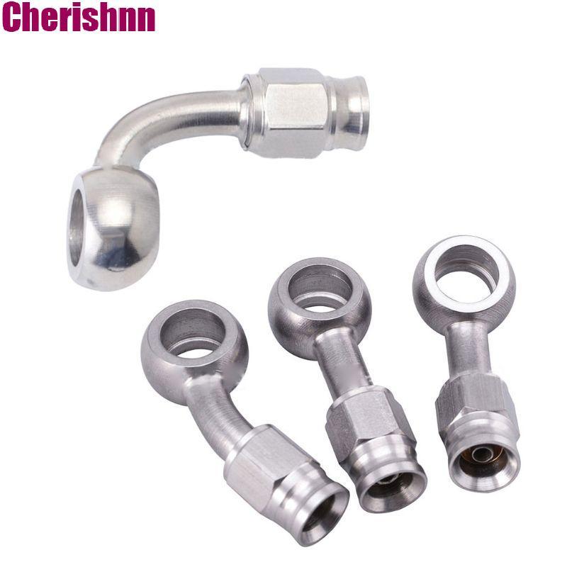 CHERIS AN3 10 มม.สแตนเลส Antirust ไฮดรอลิกเบรคน้ํามันท่อ Fitting Ends อะแดปเตอร์สําหรับรถยนต์รถจักรยานยนต์มอเตอร์จักรยาน Acc