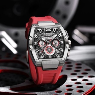 [ SPECIAL LIVE ] Dziner Jam Tangan Pria Dziner 9051 Rubber Silicon Water Resistant 50M