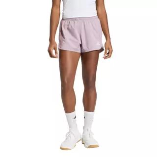 adidas Gym & Training กางเกงขาสั้นเอวสูงผ้าทอ Pacer Workout ผู้หญิง สีม่วง KD7329
