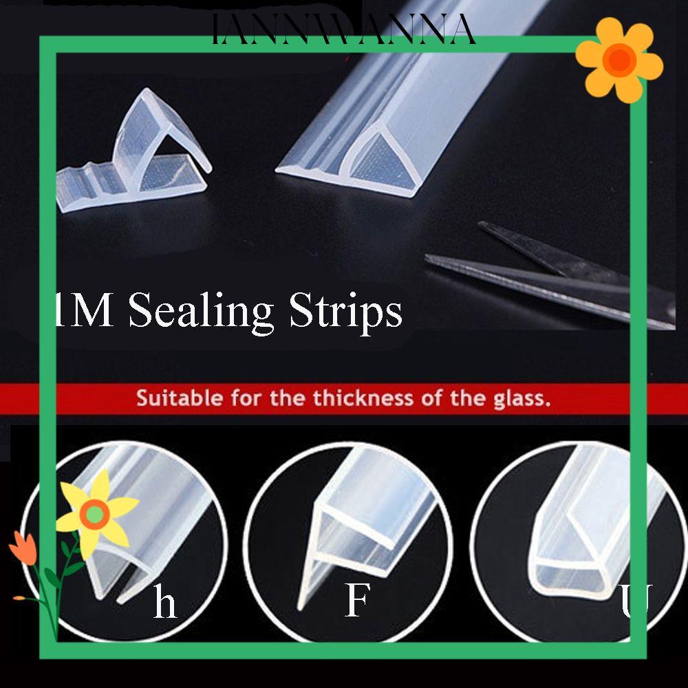 IANNWANA 1M 6-12mm FU h Shape Seal Strip Home & Living Home Improvement ฮาร์ดแวร์ประตูกระจก Weathers
