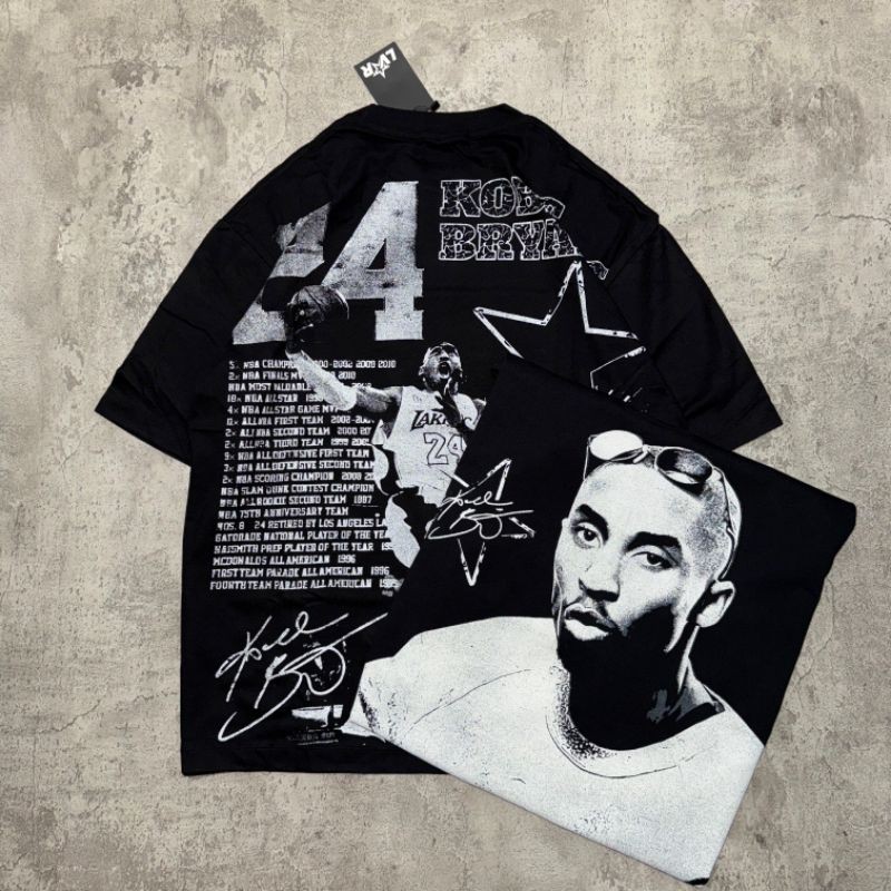 KOBE BRYANT เสื้อยืด Oversize - Kobe Bryant NBA Vintage Oversize T-Shirt - เสื้อยืดขนาดใหญ่ 20s