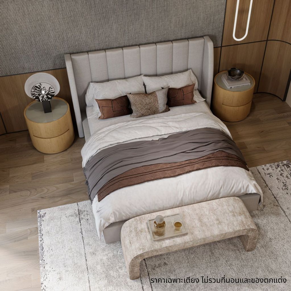 SB Design Square เตียง 5 ฟุต รุ่น Xinka สีเทา (171x217x117 ซม.) แบรนด์ SB FURNITURE