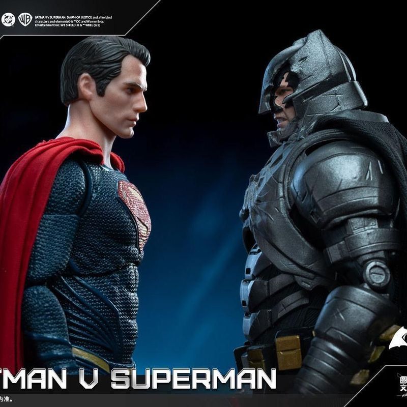 [คลังสินค้าพร้อม] Panle Battle Damage Heavy Armor Batman v Superman Suit BVS Henry Superman Figure C