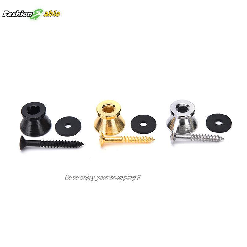 Fashion.shop03 2 ชิ้นสายกีตาร์สายคล้องคอ Los Straplos สําหรับชิ้นส่วนกีตาร์ไฟฟ้า CAD