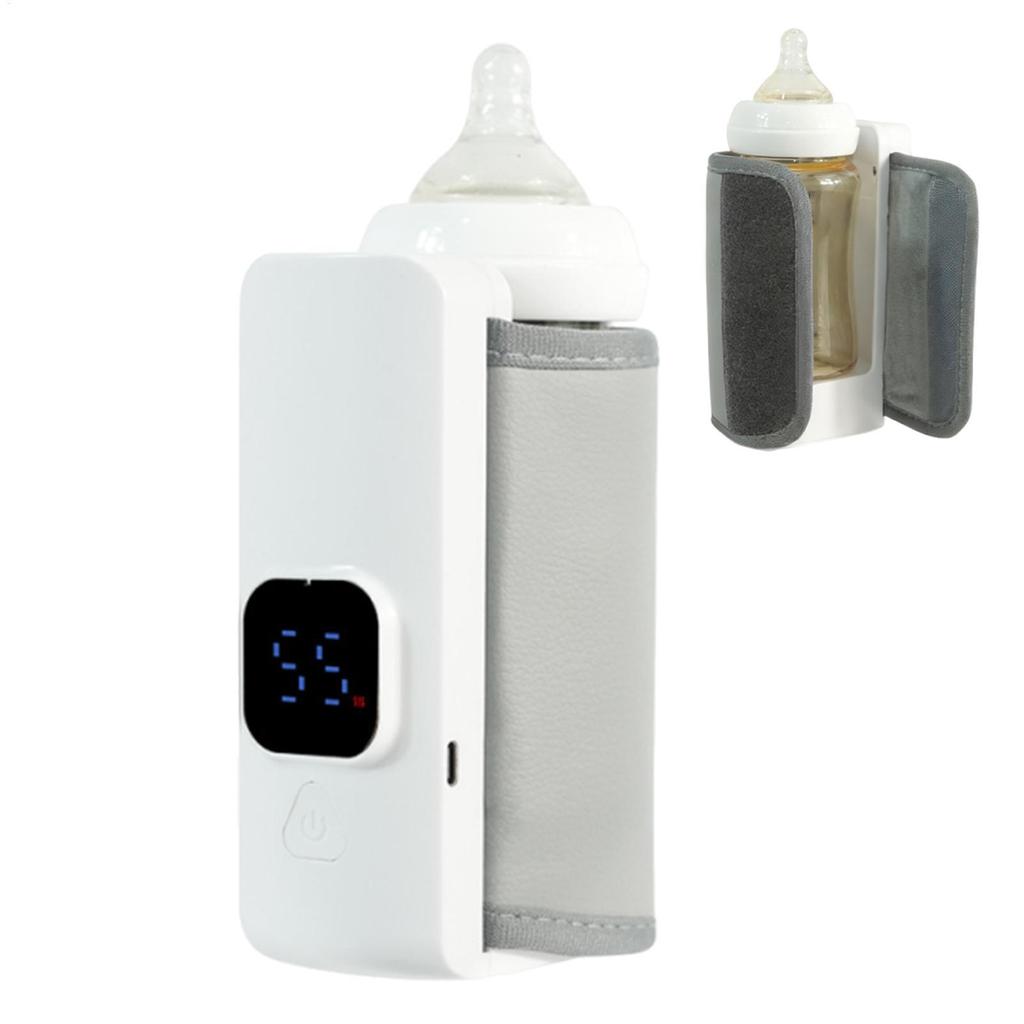 เครื่องอุ่นขวดแบบพกพาแบบพกพา Fast Battery-Powered Nursery Supplies เครื่องอุ่นนมสําหรับ Night Mornin