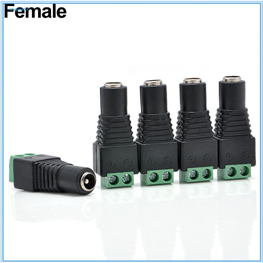 [Ky] 5 ชิ้น 12 โวลต์ DC ปลั๊กอะแดปเตอร์จ่ายไฟสําหรับ 5050 3528 ไฟ LED Strip