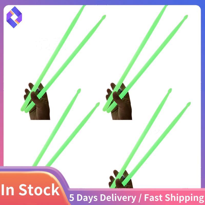 ไม้ตีกลองเรืองแสง 5A ไม้ตีกลองไนลอน ไม้ตีกลอง