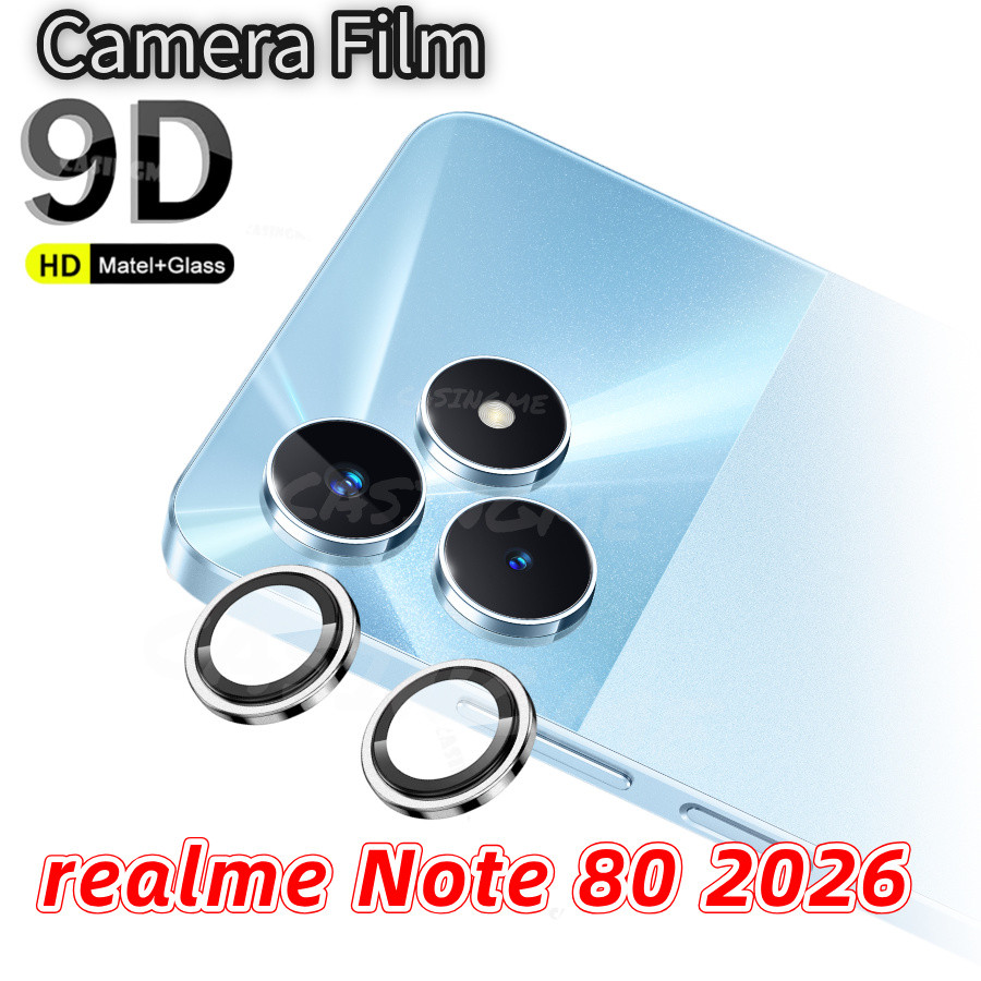 Realme Note 80 2026 ตัวป้องกันเลนส์กล้องโลหะแหวนกล้องสําหรับ RealmeNote80 Realme Note80 หมายเหตุ 80 70 80x 5G 4G 2026 กล้องกระจกนิรภัยป้องกัน