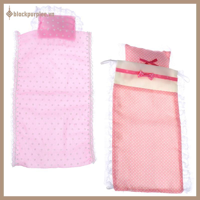 BPURIPPLE Dollhouse Single Mattress with Pillows 1/12 Dolls House Bedroom Furniture .