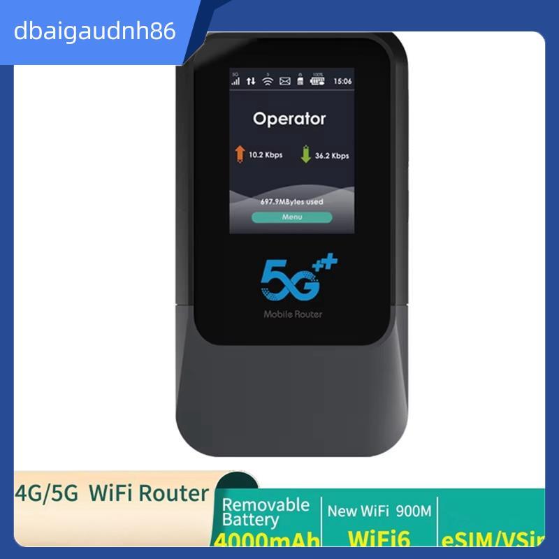 READY STOCK Pocket Mobile Portable Hotspot 5G SA NSA New Wi-Fi SIM & Esim UNISOC V510 Modem Pocket M