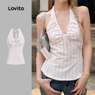 Lovito ลําลองลายลูกไม้ขึ้นเปลือยฤดูใบไม้ผลิ/ฤดูร้อนสีชมพูอ่อ…