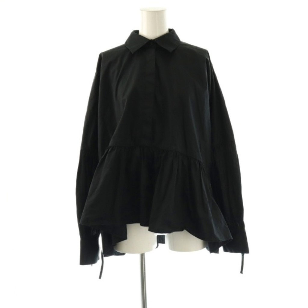 CECILIE BAHNSEN Blouse Shirt cotton black Direct from Japan Secondhand